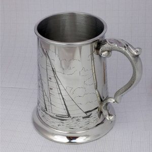 Sailing & Yachting Tankard - Ideal Sailing Prize. Personalised Sailing Tankard to Celebrate Sailing & Yachting on Galway Bay with GalwayExplored.ie
