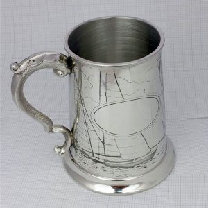Sailing & Yachting Tankard - Ideal Sailing Prize. Personalised Sailing Tankard to Celebrate Sailing & Yachting on Galway Bay with GalwayExplored.ie
