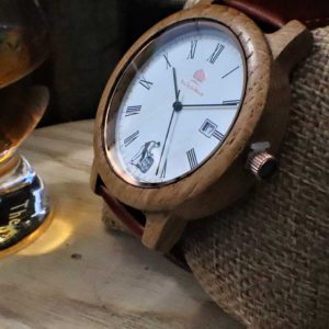 Irish Personalised Watch with Free Engraving Handmade In Galway, Ireland. Irish Whiskey Cask Oak Barrel Wood Personalised Watch on GalwayExplored.ie