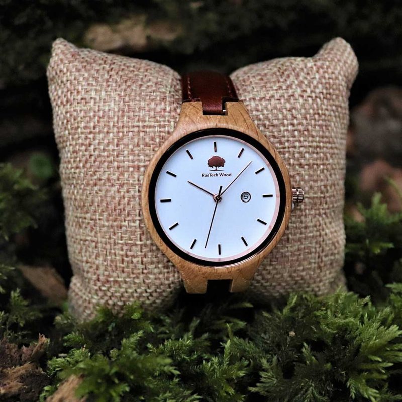 Personalised Womans Oak Wood Watch Handmade In Galway, Ireland Galway